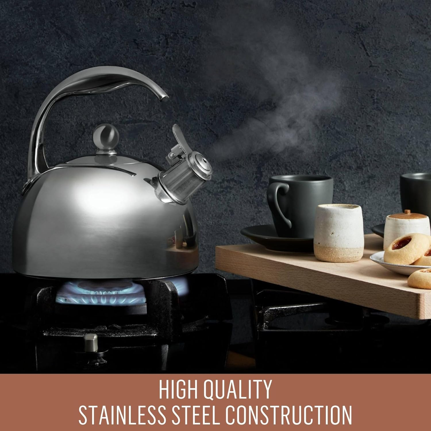 Essteele Stainless Steel Stovetop Kettle 1.9L Silver image number 2