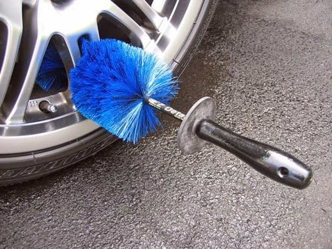 EZ Detail Big and Little Brush Combo - Wheel Rim Cleaner for Cars, Bike, Trucks, Motorcycle, and Other Vehicles - Non-Scratch Auto Detailing Tool, Easily Reaches Nook and Crannies image number 2