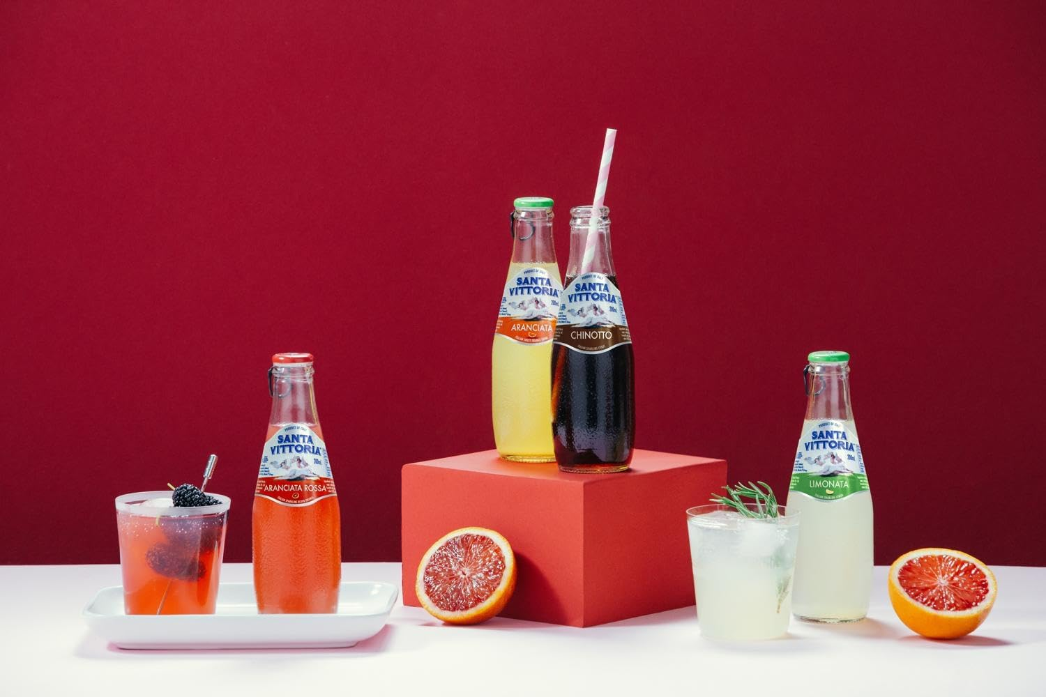 Santa Vittoria Italian Soda Chinotto, 24 X 200Ml. Chinotto Citrus Flavour, No Added Preservatives. image number 1