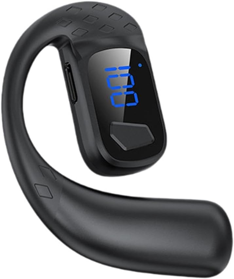 Over Ear Earphone Workout Fitness Portable Music Gym Gift Wireless Headphone Black Digital image number 4