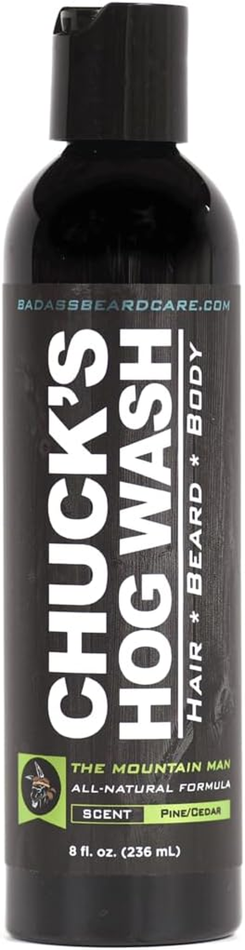 Chuck'S Hog Wash - All Natural Beard and Body Wash - the Mountain Man Scent, 240Ml - Leaves Your Beard Softer than Its Ever Been and Is Suitable for Daily Use image number 1