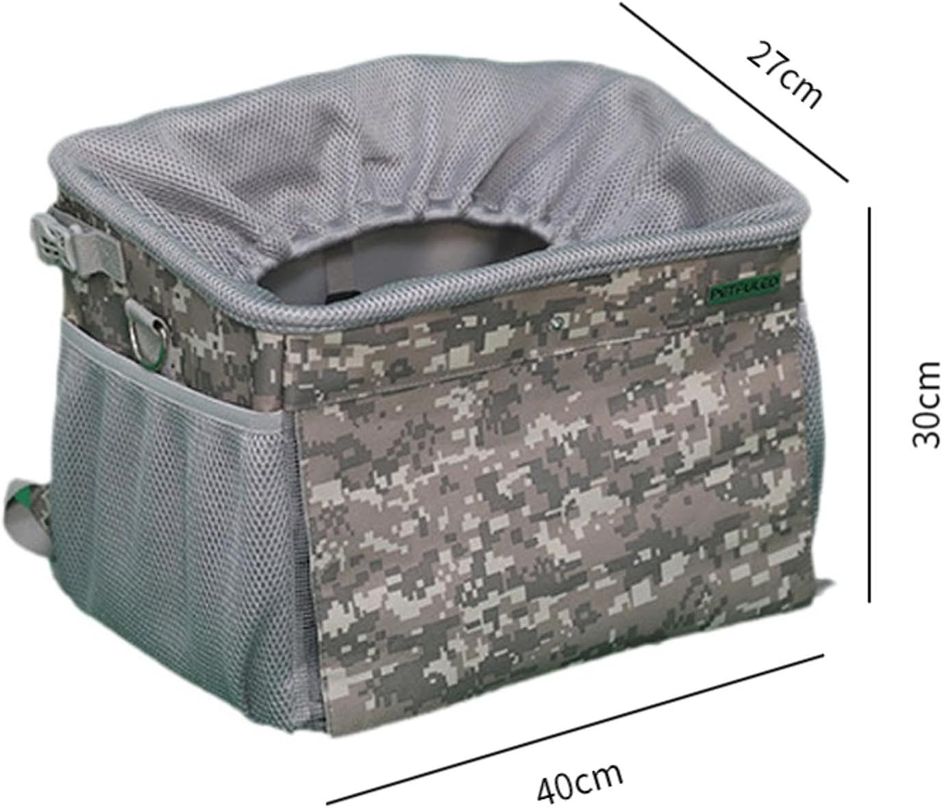 Perfk Dog Bike Basket Pet Carry Bag Pet Carrier Backpack Ventilated Foldable Detachable Soft Large Pet Bicycle Basket for Pet Dogs image number 6