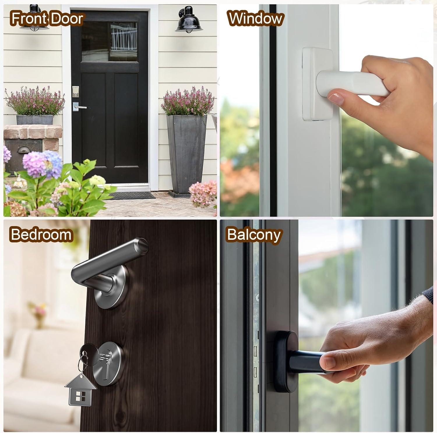 1Pcs Cartoon Door Knob Covers - Soft Anti-Collision Door Handle Cushions for Holiday Decor & Winter Bathroom/Home Bedroom Safety Protection (Grey) - Black image number 4