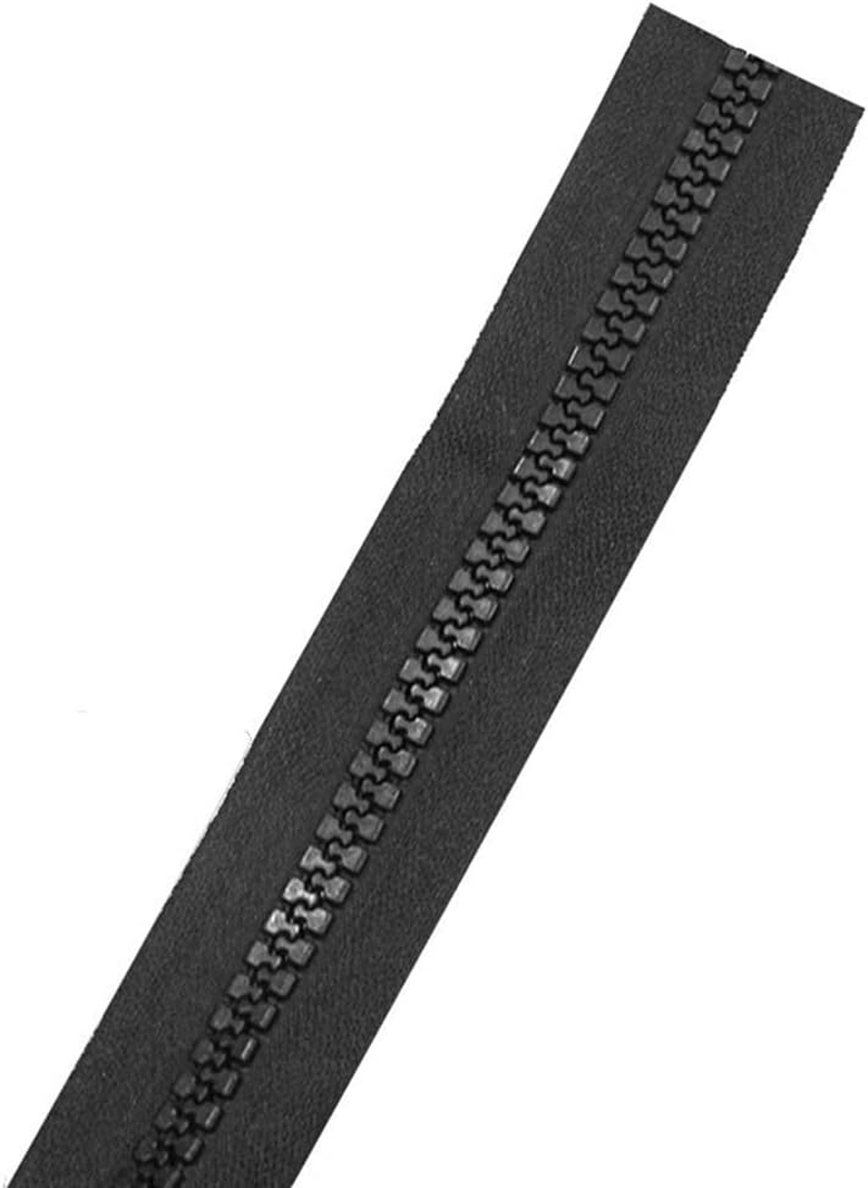 1X100Cm #10 Zipper Black Heavy Duty Chunky Teeth Sewing on Tent Open End Zip image number 3