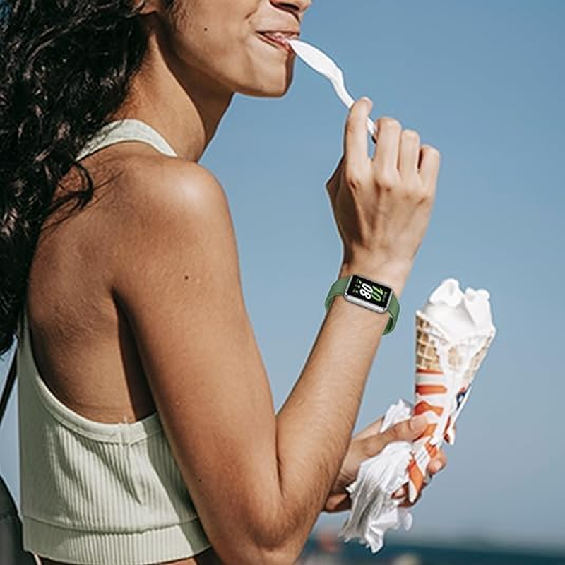 Compatible for Samsung Galaxy Fit 3 Watch Bands, Soft Silicone Replacement Straps Adjustable Sport Wristbands for SAMSUNG Galaxy FIT 3 SM-R390 Smartwatch Bands for Women&Men image number 1