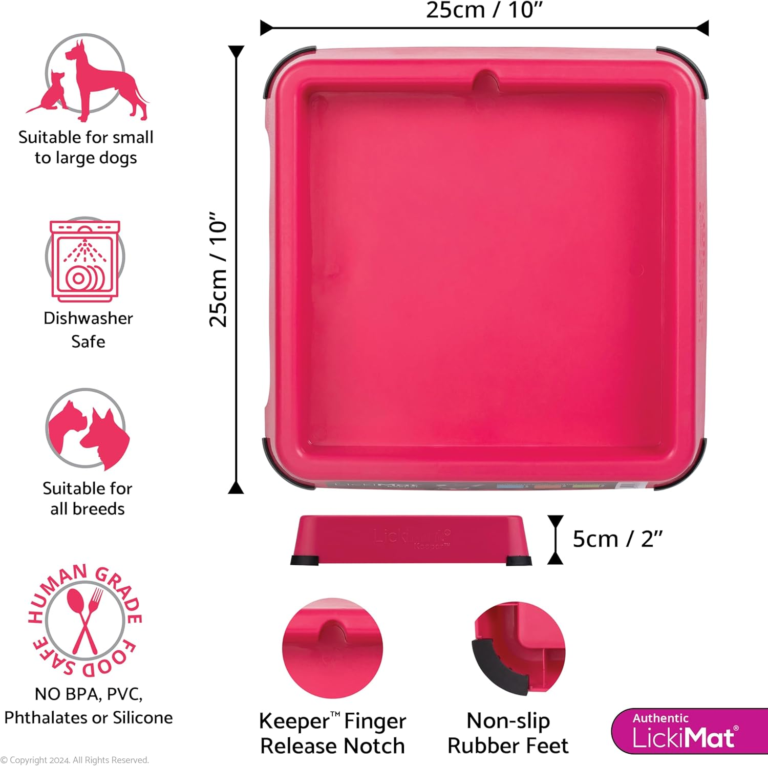 Lickimat Keeper - Elevate Your Lickimat Experience, Transform It into a Full Feeder for Dogs - Enhances Mental Stimulation and Slows Feeding for Optimal Canine Enrichment. image number 6