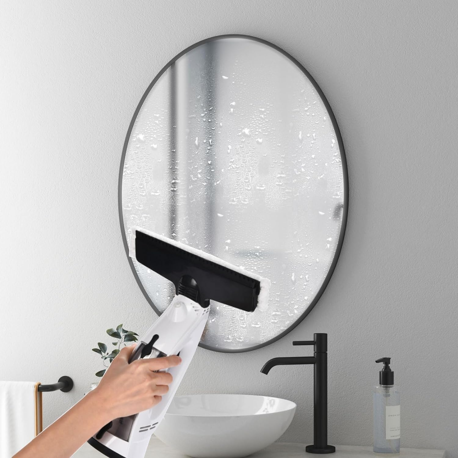 Posuu Window Vacuum Squeegee, 3 in 1 Cordless Window Vacuum Cleaner, Rechargeable Window Vac with Spray/Squeegee/Vacuum, Electric Squeegee for Windows, Tiles, Mirrors, Car Windshield image number 2