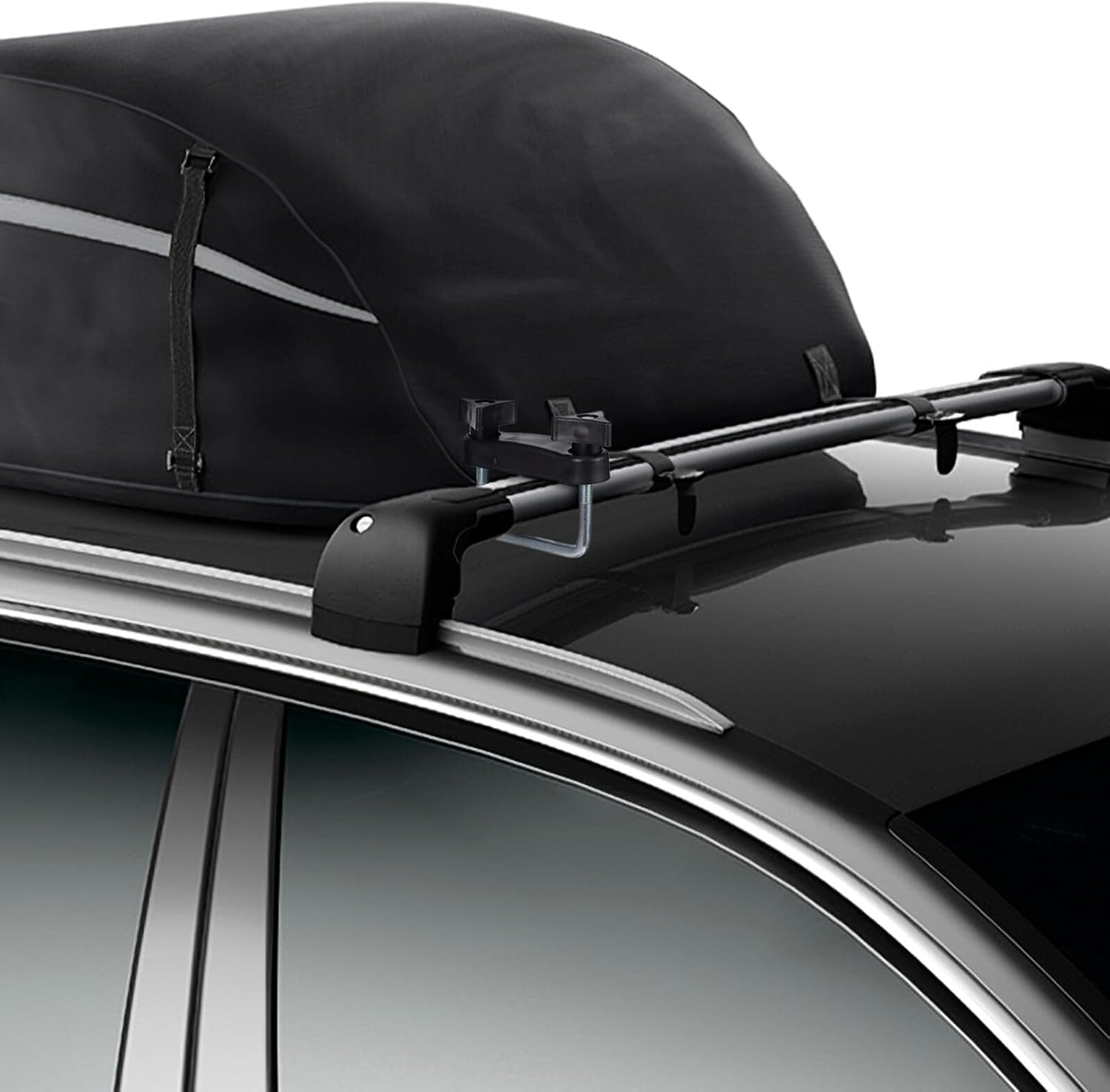 Car Rack Mount Clip Roof Luggage Accessories Crossbar Fixator Clamp for Cars Trucks Secure Heavy-Duty Vehicle Roof Rack Holder for Travel and Family Trips image number 1