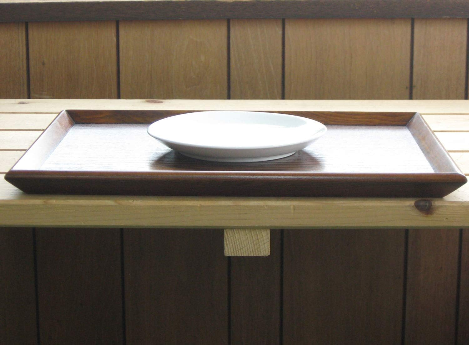 Nagao WK506 Wooden Obon Tray, 15.7 X 11.8 X 0.9 Inches (40 X 30 X 2.4 Cm), Lacquer image number 5