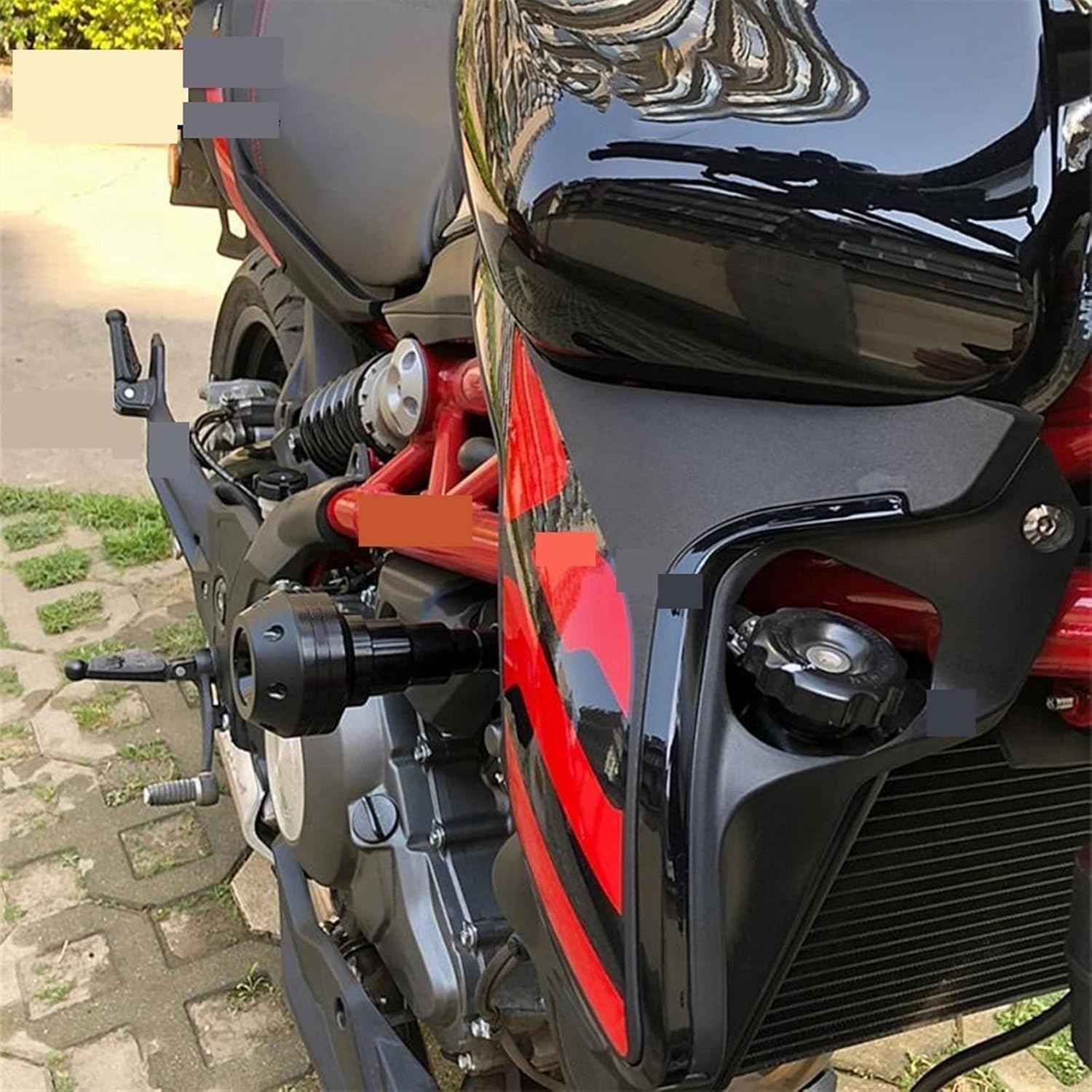 Motorbike Frame Sliders for Y┐AMAHA YZF R6 2006-2016 Fairing Guard anti Crash Pad Protector Accessories R6 Motorcycle Falling Protection Frame Slider (Color : Gold) image number 6