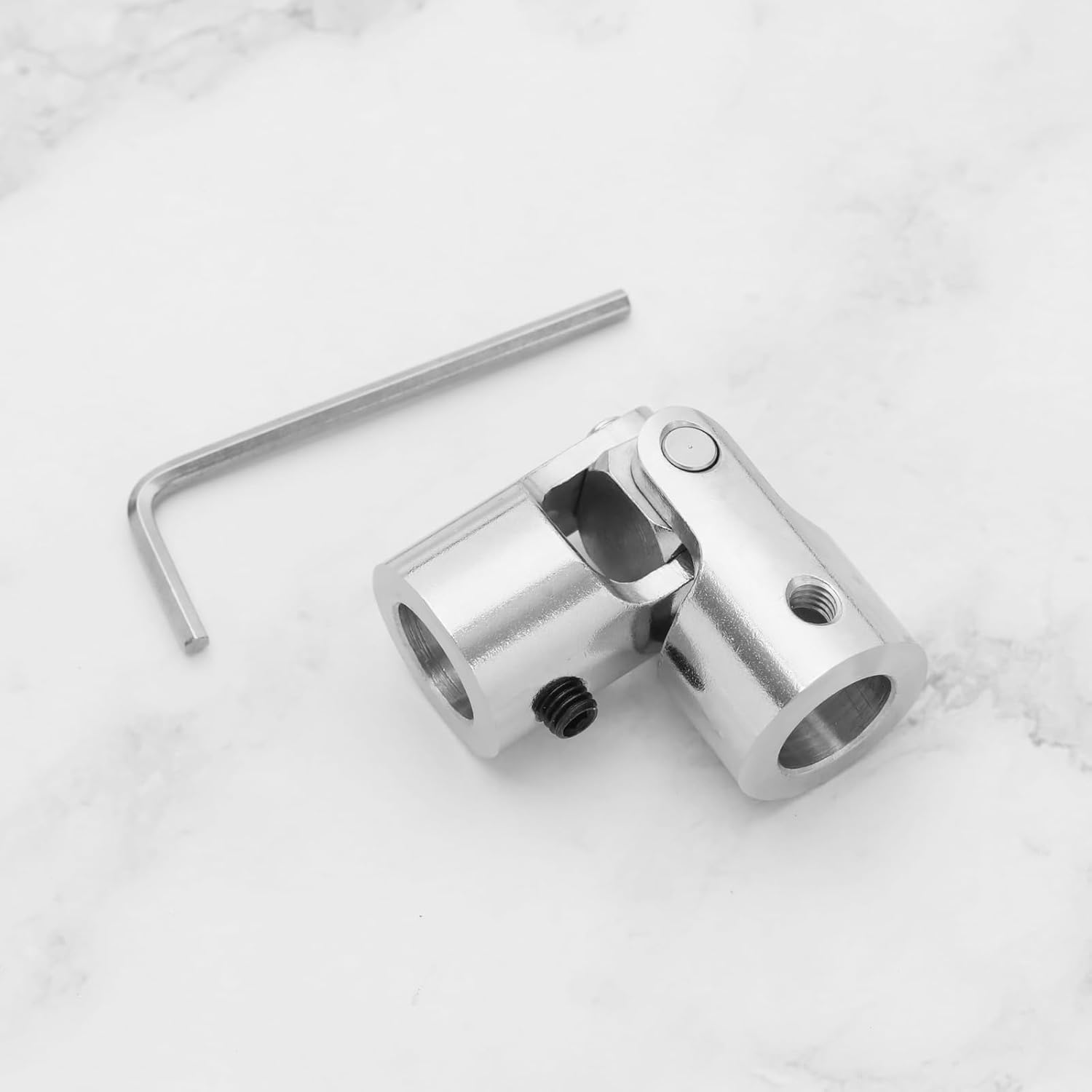 VGOL 1 Set Metal Universal Coupling Gimbal Crank Drive Knee Joint M5 Carbon Steel Universal Joint Coupling Components for Blinds Rolling Shutter Model Vehicle Ship image number 5