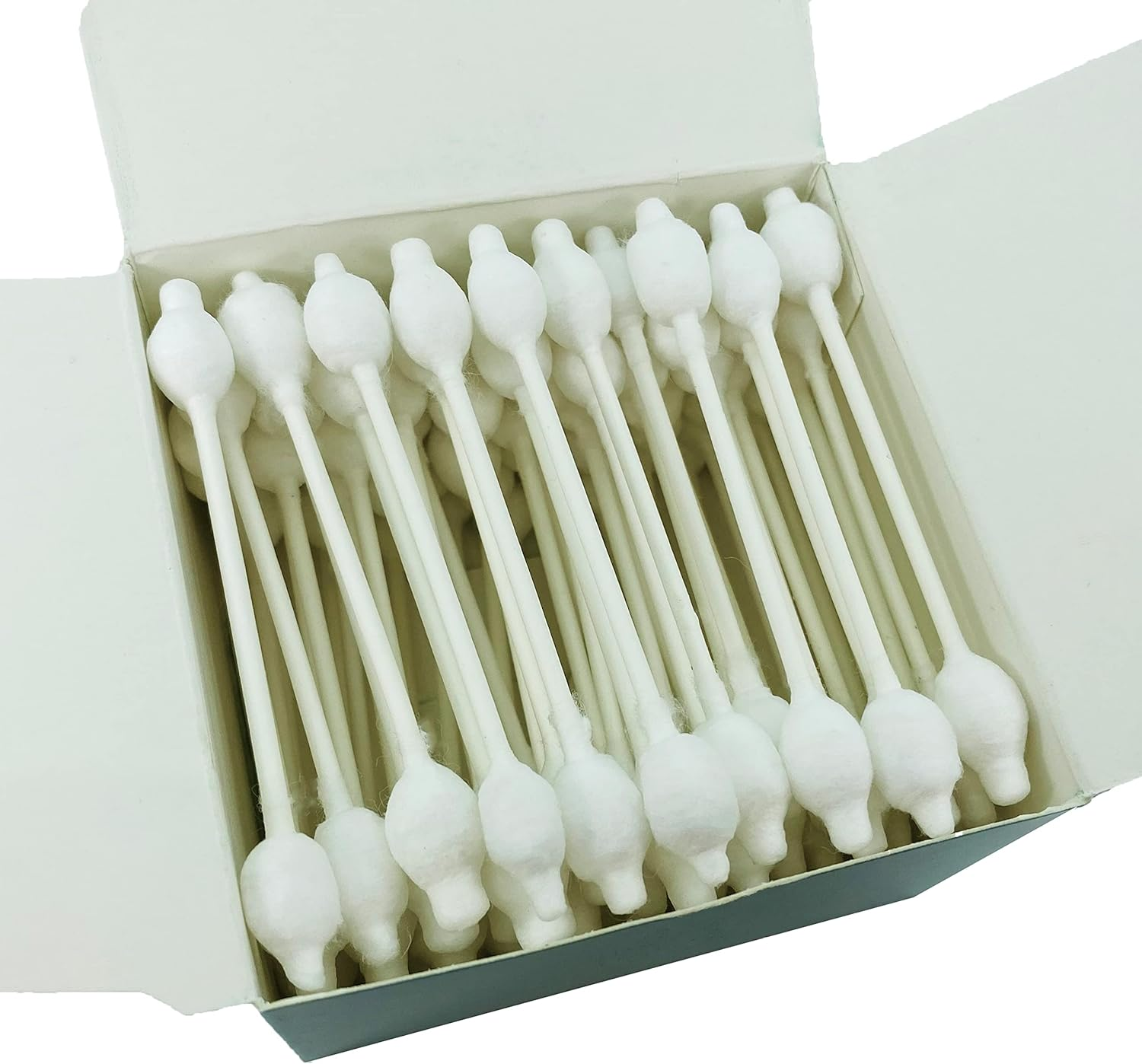 300Pcs CGR Baby Safety Cotton Swabs with Large Tips for Newborn, Babies, Kids, Children, 100% Organic Cotton, White Paper Sticks, 5 Pack of 60 Swabs Total(5 Paper Boxes) image number 6