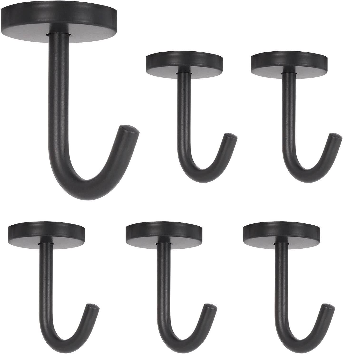 Nearmoon Coat Hooks, Wall Mount Hooks for Hanging Hat Hurse Robe, 304 Stainless Steel Heavy Duty Towel Hangers for Bathroom Livingroom Hotel Kitchen Garage, 6 Pack (4 Inch, Brushed Nickel)