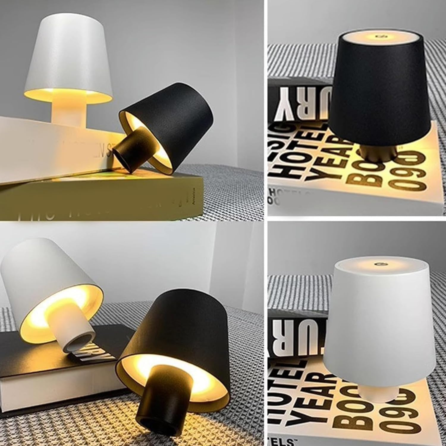 Wireless Wine Bottle Light Head, Portable LED Wireless Bottle Lamp with 3 Modes Light Dimming Pridola, Rechargeable Touch Control RGB Mode Wine Bottle for Any Bottle (Black(3Color)) - Black(3Color) image number 3