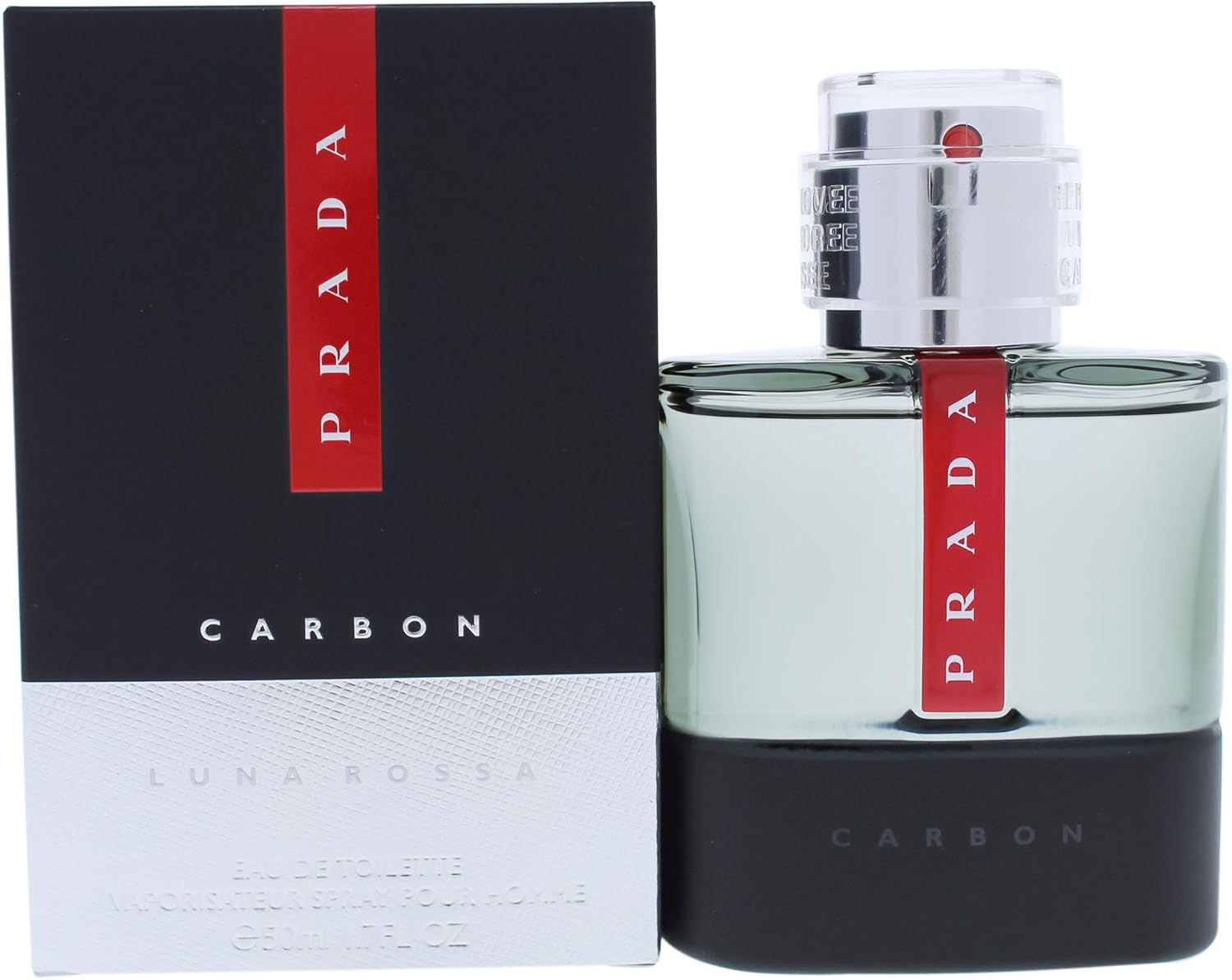 Prada Luna Rossa Carbon Eau De Toilette for Men, 50Ml image number 2