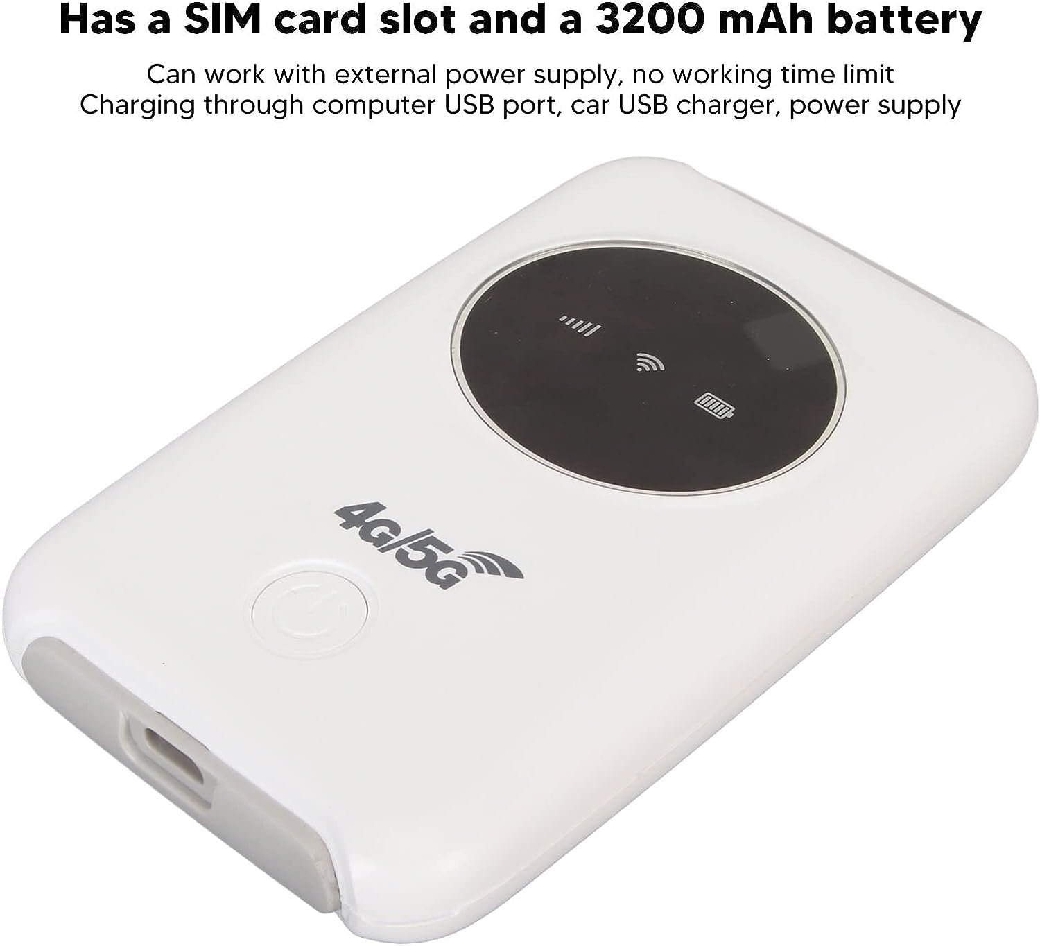 Portable Mobile 5G Wifi Modem - Unlocked 300Mbps 4G LTE USB Lightweight with SIM Card Slot for Work image number 1