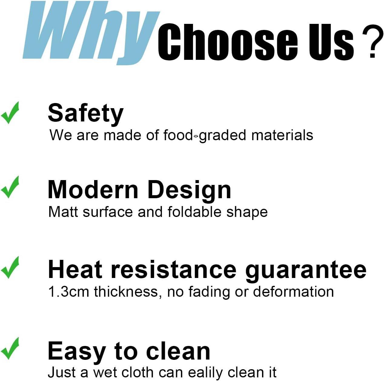 Ben & Bel Stylish X-Shaped Foldable Silicone Trivets Set of 2, Non-Slip Worktop Protector Heat Resistant for Hot Pans/Dishes/Plates/Pots, Ideal for Camping/Caravan, Blue+Blue image number 1