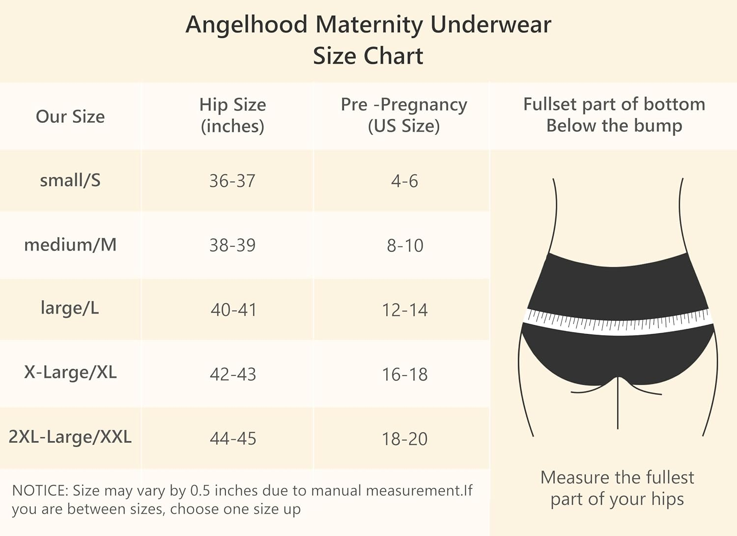 Angelhood 6 Pack Womens Cotton Maternity Underwear,Healthy Maternity Pregnancy Panties Postpartum Mother under Bump Underwear image number 3