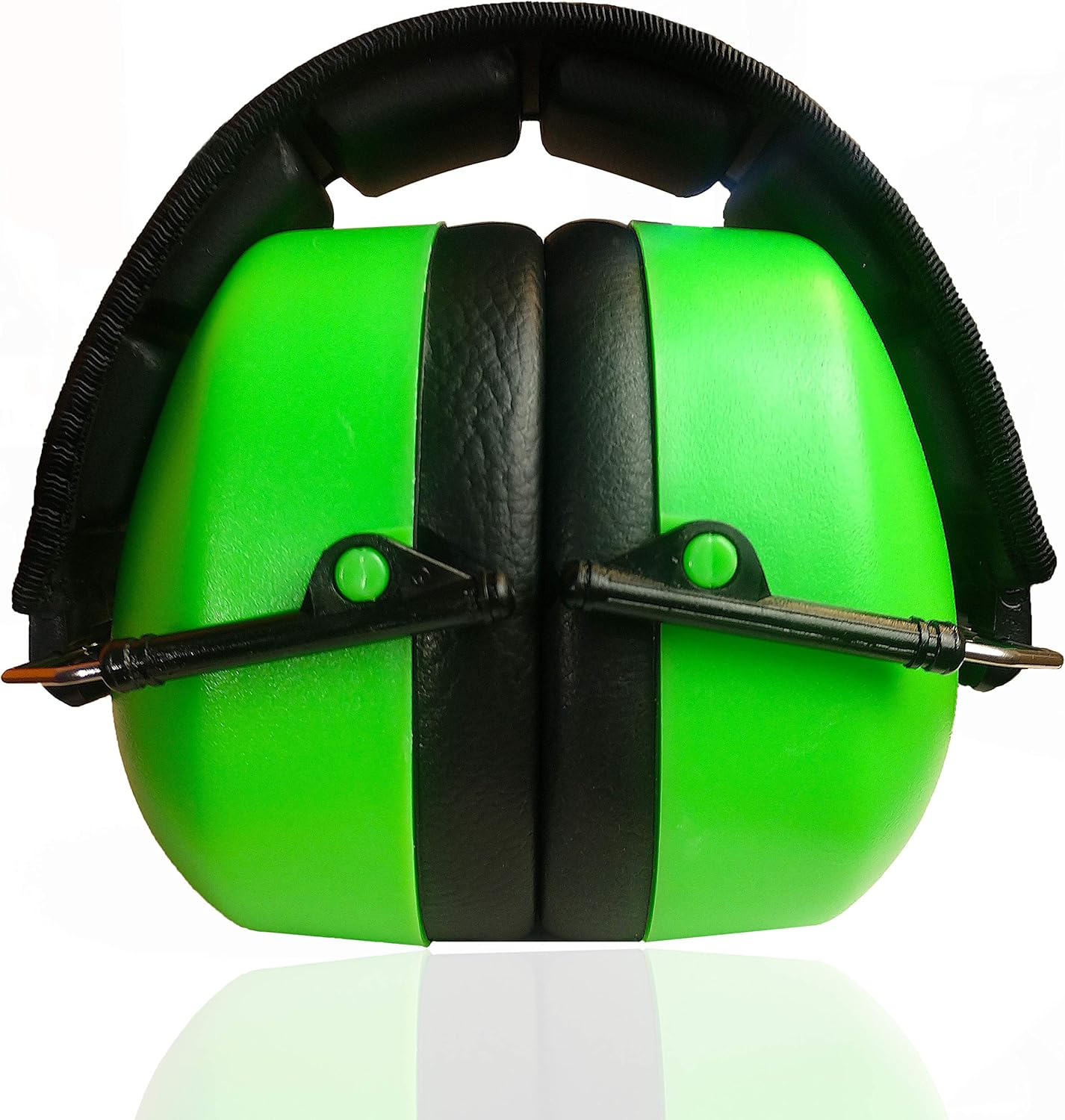 DECIBEL DEFENSE Professional Safety Ear Muffs 37Db NRR - the HIGHEST Rated & MOST COMFORTABLE Ear Protection for Shooting & Industrial Use - PROFESSIONAL HEARING PROTECTION (SAFETY GREEN) image number 6