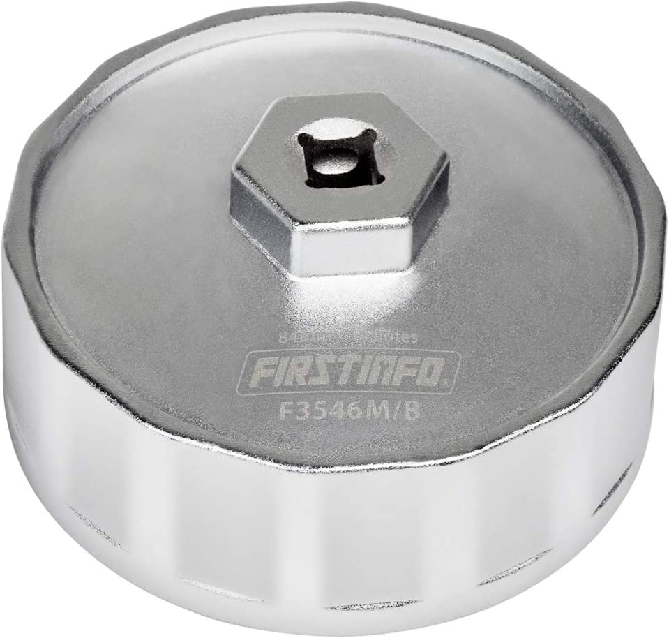 FIRSTINFO 3/8" Drive 84.4 Mm 14 Flutes Oil Filter Wrench for Mercedes-Benz Dodge & Jeep 3.0L Diesel Engines