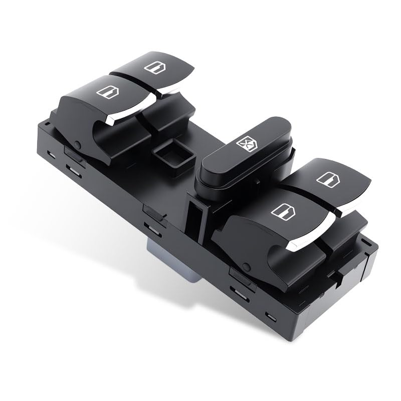 Driver Side Power Window Switch, Black Electric Window Switch, Compatible with VW Golf MK5/MK6, Passat B6/B7, Jetta, Tiguan image number 2