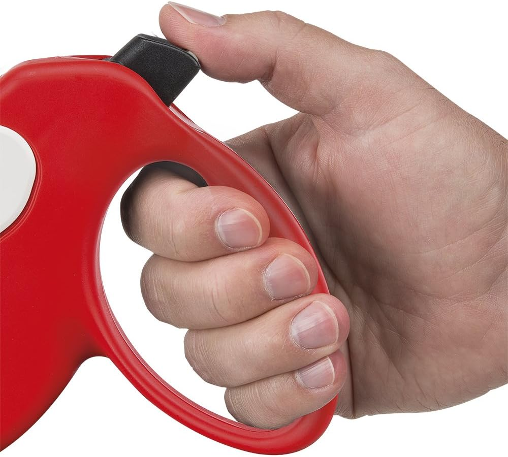 Retractable Dog Lead AMIGO TAPE S, Extending Tape, 5 M, Max 15 Kg, Red image number 4