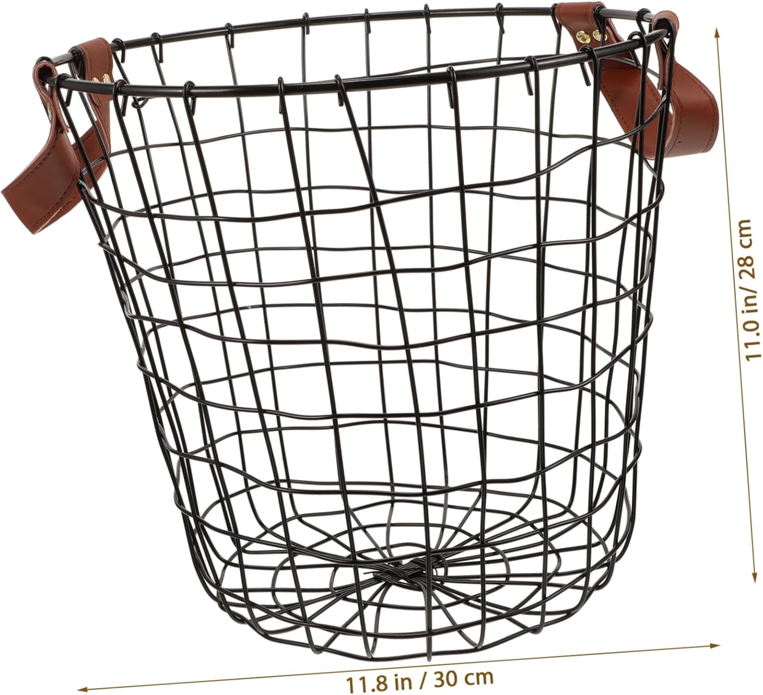 Large Capacity Firewood Basket Wrought Iron Storage Camping Supplies Outdoor Decor image number 3