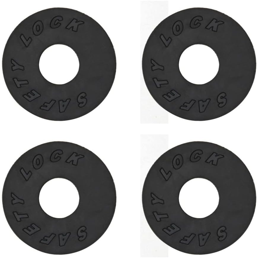 10Pc Black Guitar Strap Locks Blocks anti Slip for Acoustic Electric Guitar Bass image number 1
