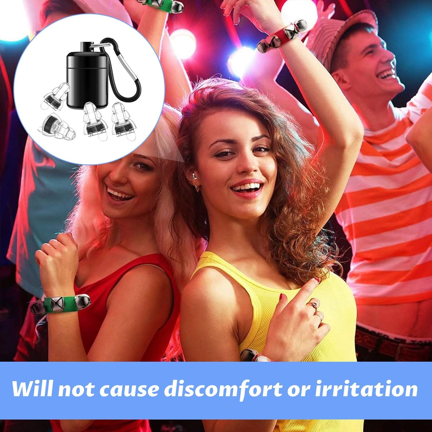 Concert Earplugs, Ear Plugs Concert, 4Pcs Ear Plug, High Fidelity Concert Earplugs, 24Db Advanced Filter Technology Ear Protection for Music Festivals, Dj'S, Nightclub, Drummers. image number 3