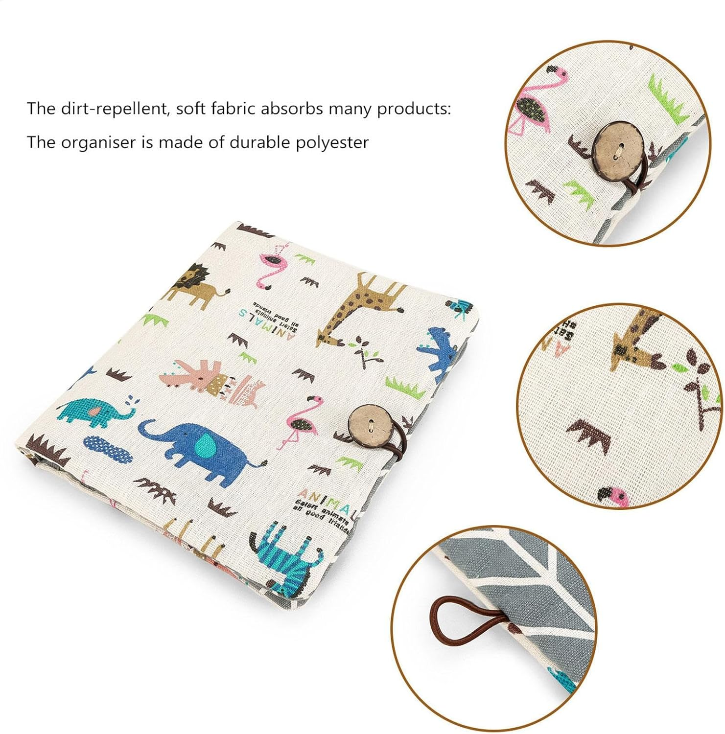 Foldable Diaper Bag, Portable Diaper Pouch, Multipurpose Diaper Pouch, Washable Diaper Bag Organizer Tote, Reusable Pouch for Baby Including Wipes, Toys, and Bottles, 22X18X2 Cm, image number 6