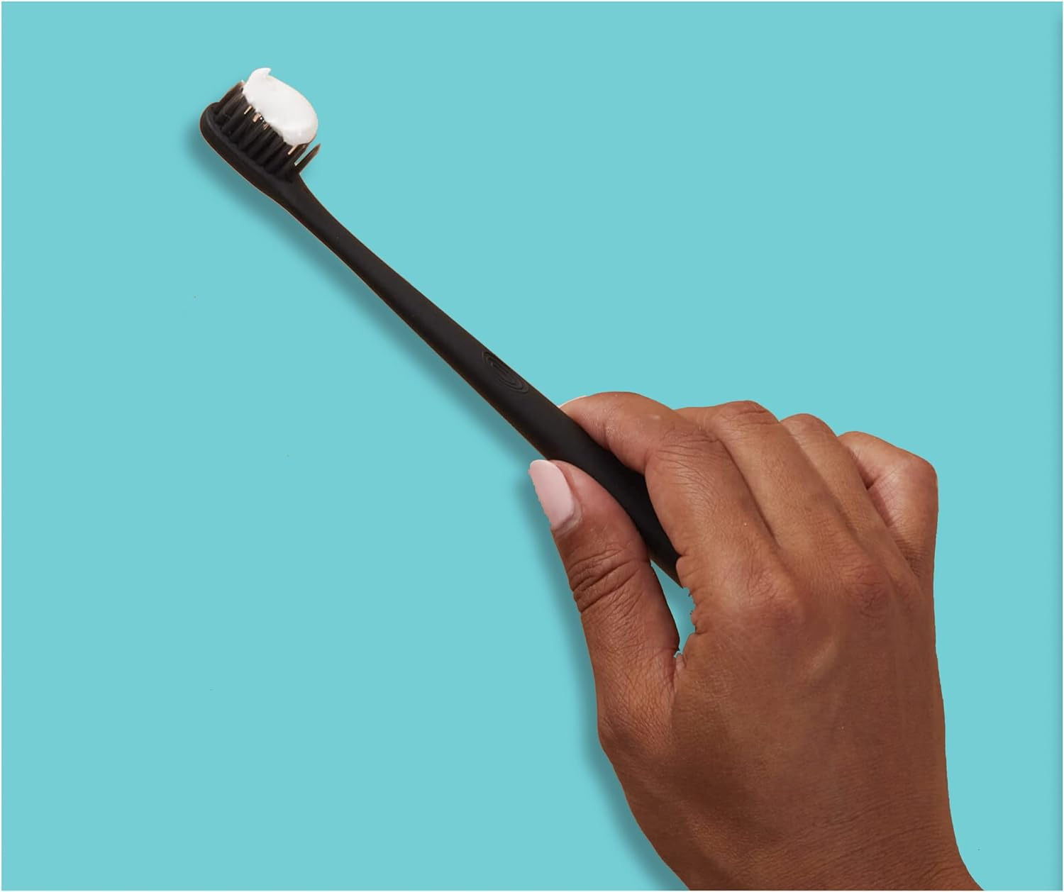 Hello Charcoal Infused Manual Toothbrush, 1 Pack, Soft Tapered Bristles, Black, BPA Free image number 1