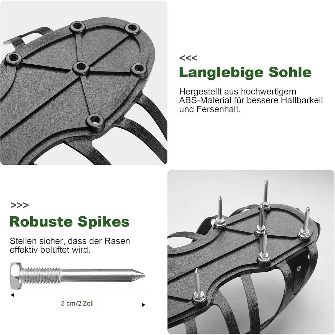 DAWCBVJQ Spiked Shoes for Lawn Ventilation, Garden Ventilation Sandals, Lawn Aerator Tool, Heavy Duty Floor Fan for Soil Loosening and Weed Removal in the Garden, Outdoor Use image number 6