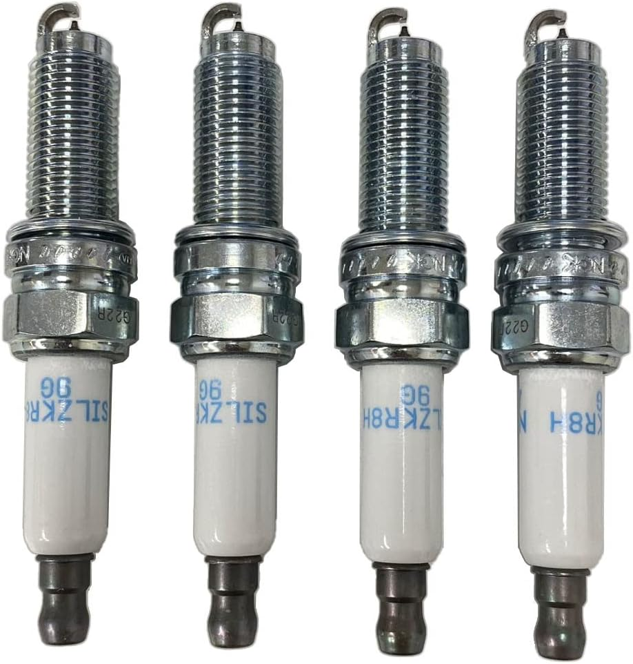 Genuine OEM 18857-09085 Spark Plug 4Pcs Set / 1885709085 for Hyundai Genesis G70 19-22 Veloster 19-22 Santa Fe 19-20 Sonata 18-19 Kia image number 1