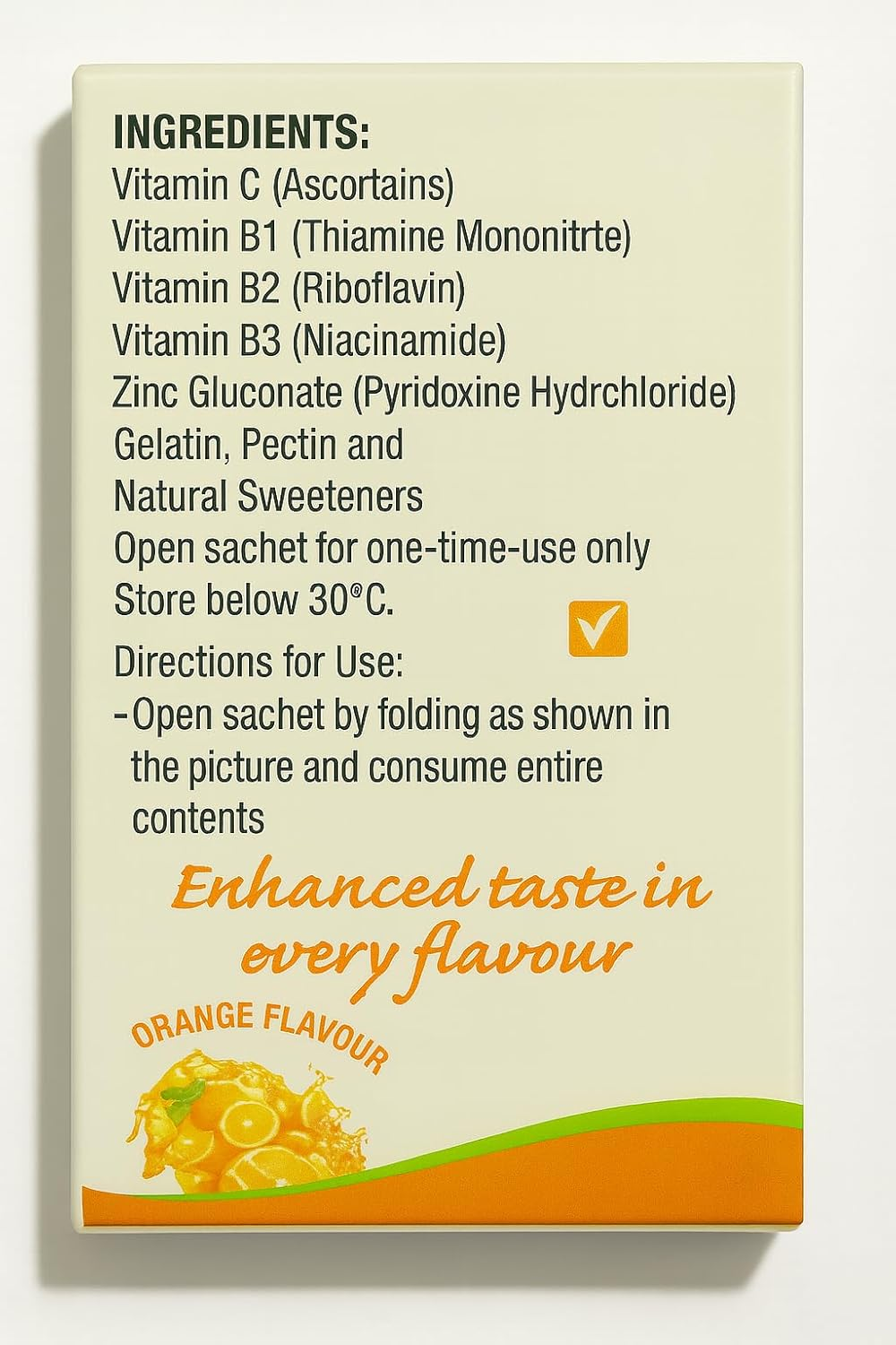 Fruity Flavour Super Oral Gel Jelly, Weekly Pack, 7 Easy Snap Sachets image number 2