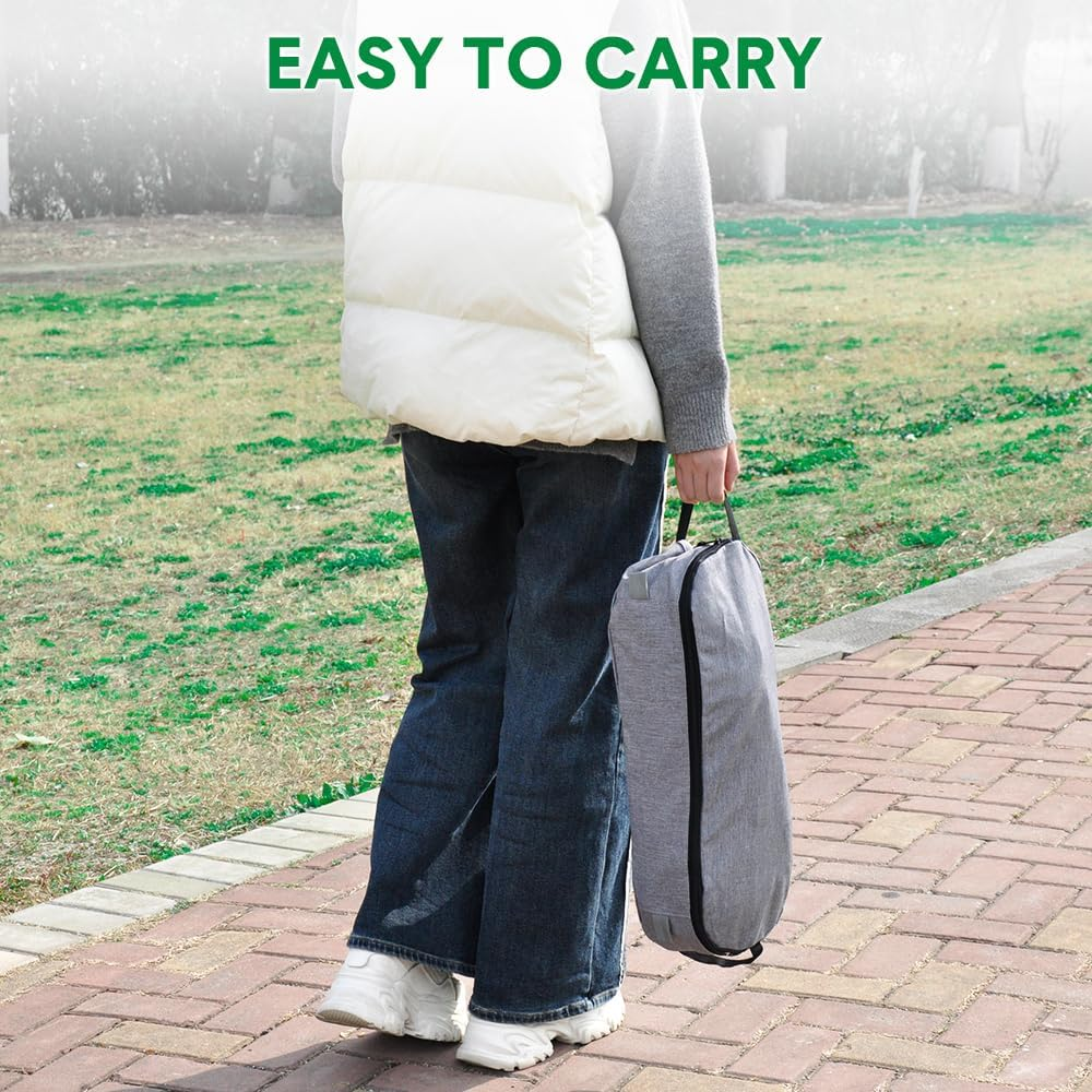 ALSTON Portable Camping Moon Chair Lightweight Aluminium Folding Chair High Back Seat Load up to 150Kg with Armrests for Picnic Beach Travelling Garden Grey image number 6