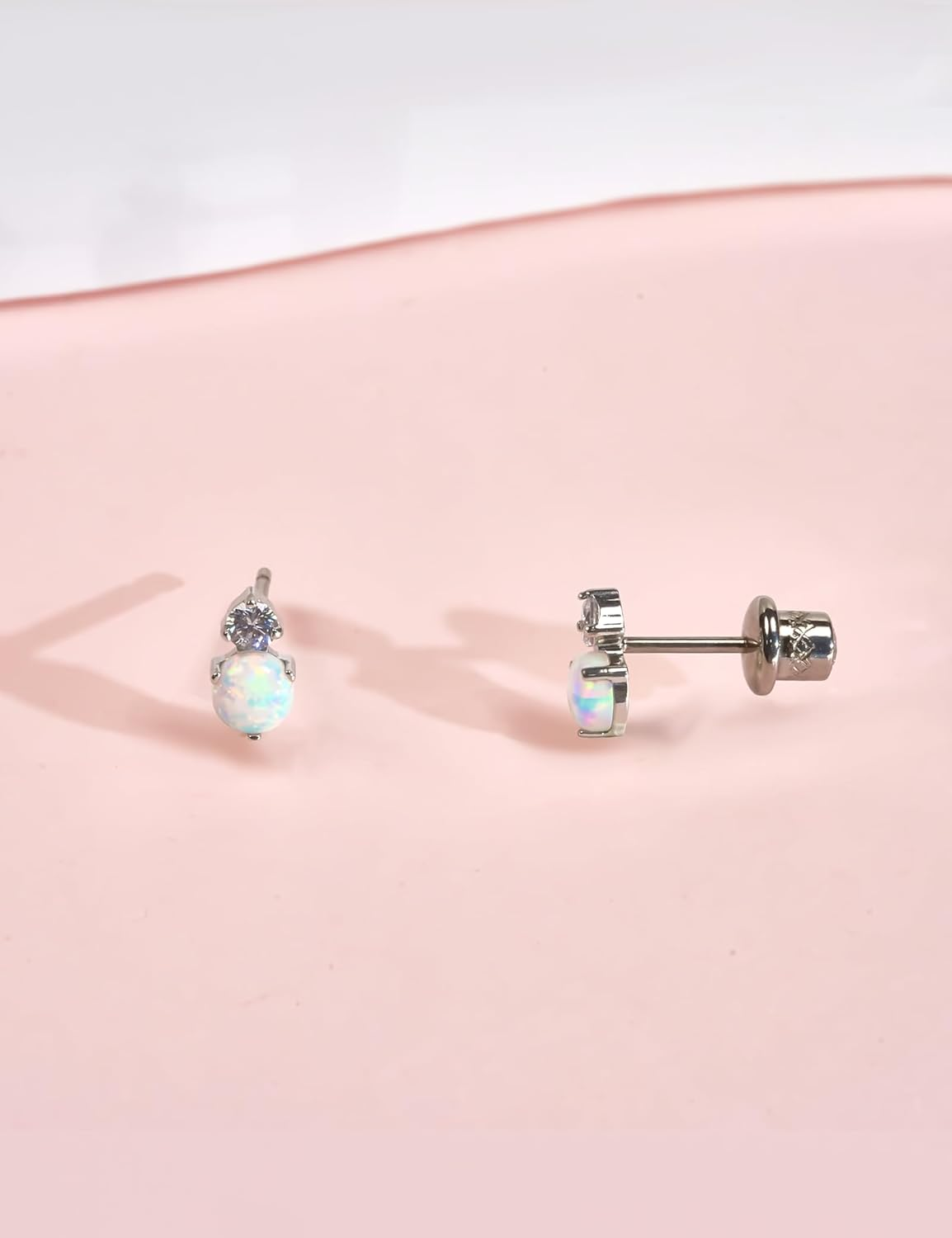 Limerencia Hypoallergenic G23 Implant Grade Titanium Screw Back Earrings Tragus 20G Helix F136 Piercing Post for Girls' Sensitive Ears Cartilage image number 4