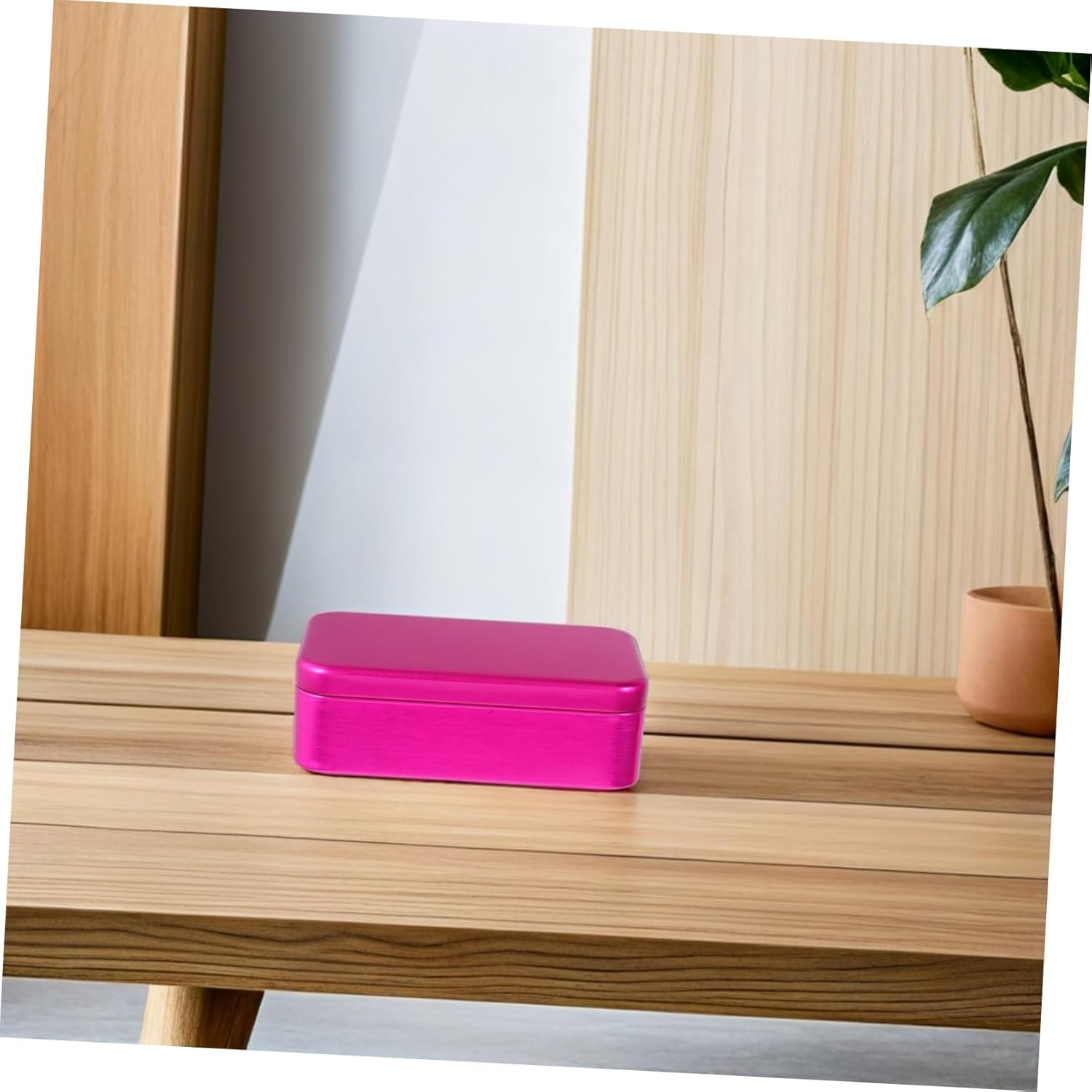 5Pcs Brushed Metal Spice Box Storage Tin Canisters Decorative Luggage Cosmetics Cases image number 3