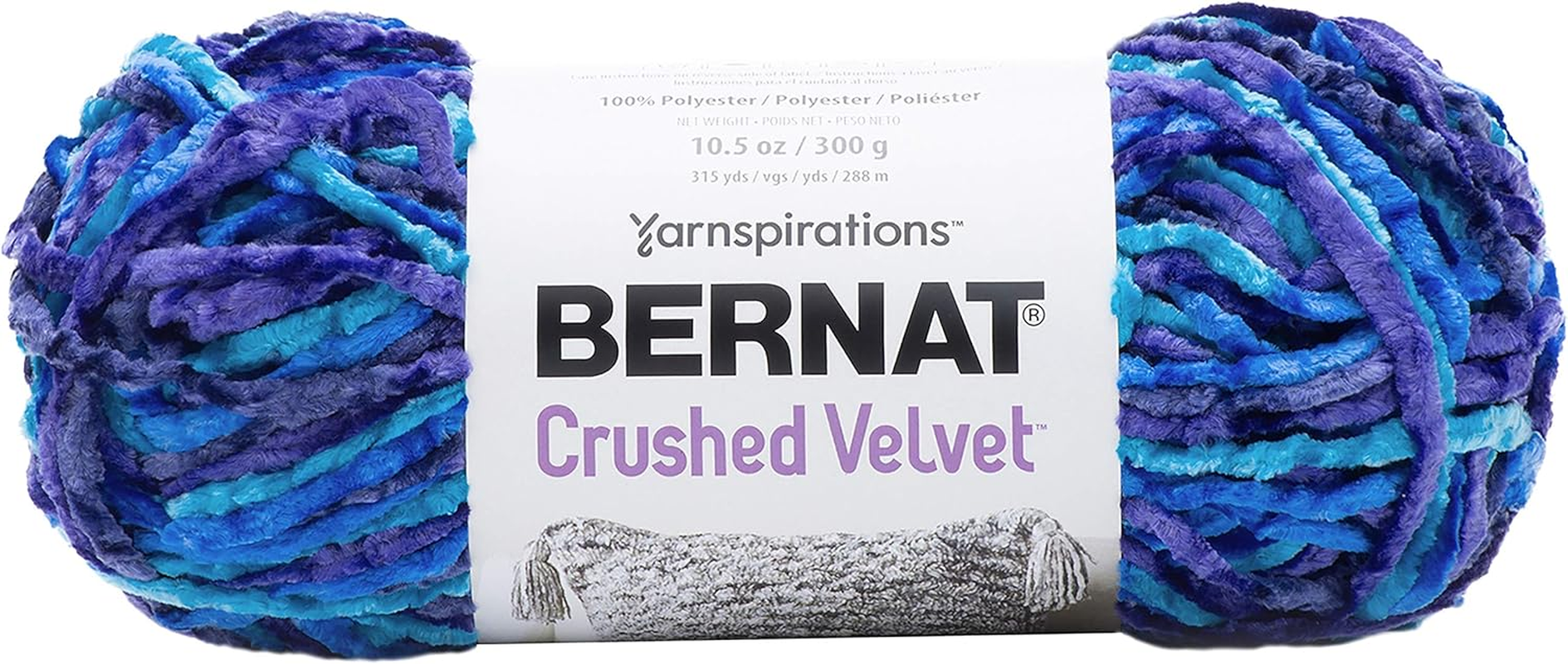 Bernat Crushed Velvet Yarn, Taupe