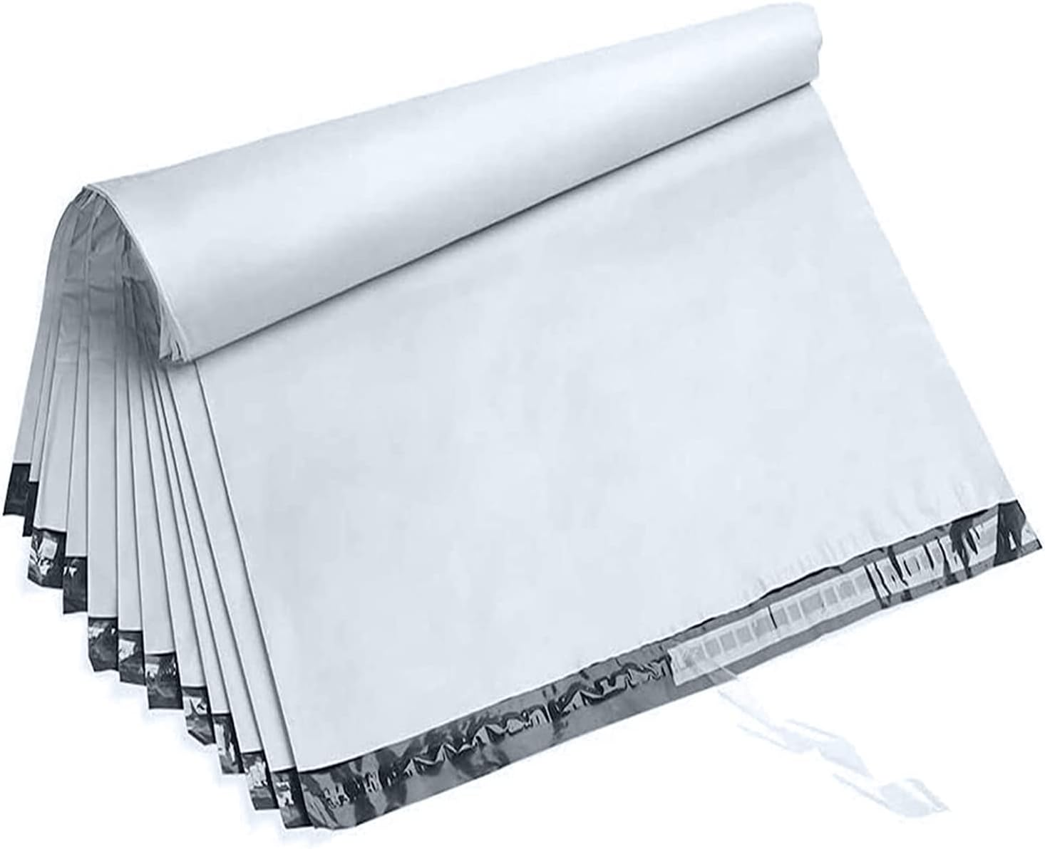 Oaustect 14.5" X 19" Large White Poly Mailers,100 Pcs Shipping Envolopes with Strong Self-Sealing Adhesive Waterproof and Tear-Proof image number 1