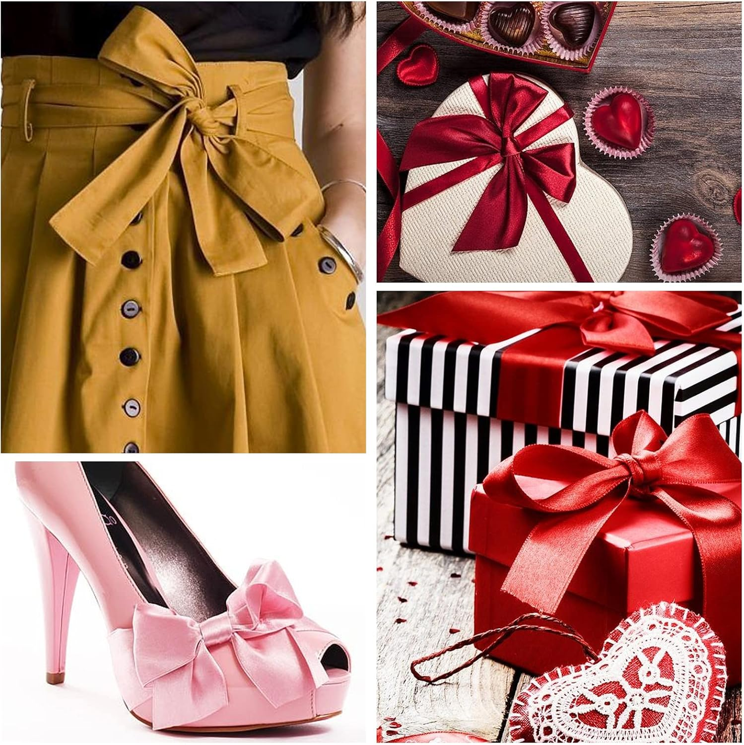 Suxgumoe Bow Maker Tool, Bow Maker Tool for Ribbon Craft, Plastic Bow Maker Comb Bow Making Tool for Bows Gift Wrapping, Wrist Corsages, Home Decorations, Hair Bows, Holiday Wreaths, White image number 2