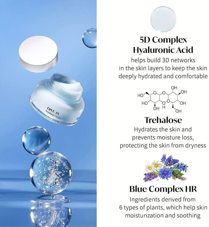 [Torriden] Dive-In Low Molecular Hyaluronic Acid Soothing Cream 100Ml image number 3