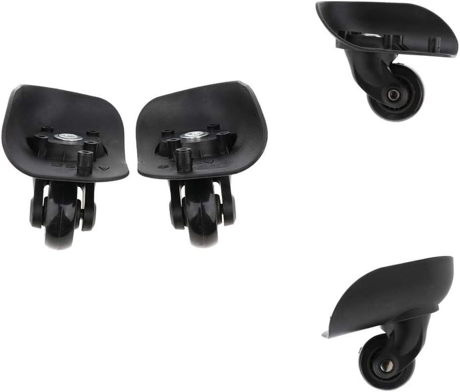 Eigell 2 Pairs Vluggage Carriers Rubber Wheels Replacement Wheels for Suitcases image number 1