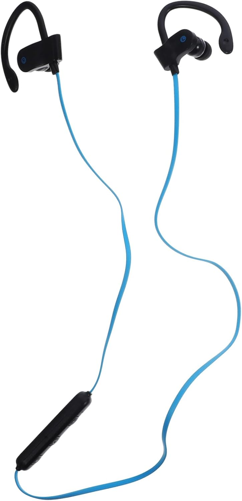 Tofficu Wired Ear Hook Earphones with Microphone Universal Stereo Headset for Sports Running Compatible with Smartphones Black and Navy