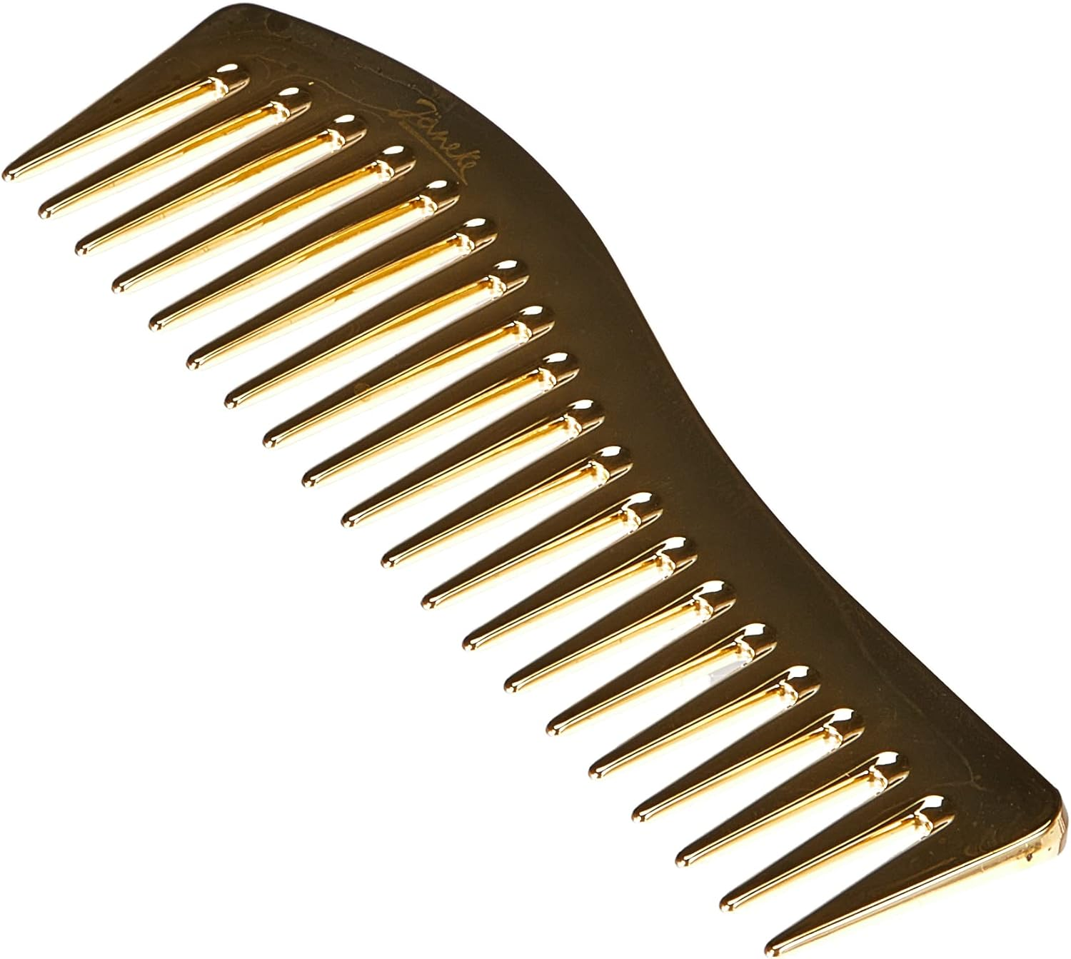 J&auml;neke Hair Comb Gold 24 Carat Styling Comb Exclusive Comb 7 Inches 18 Cm image number 2