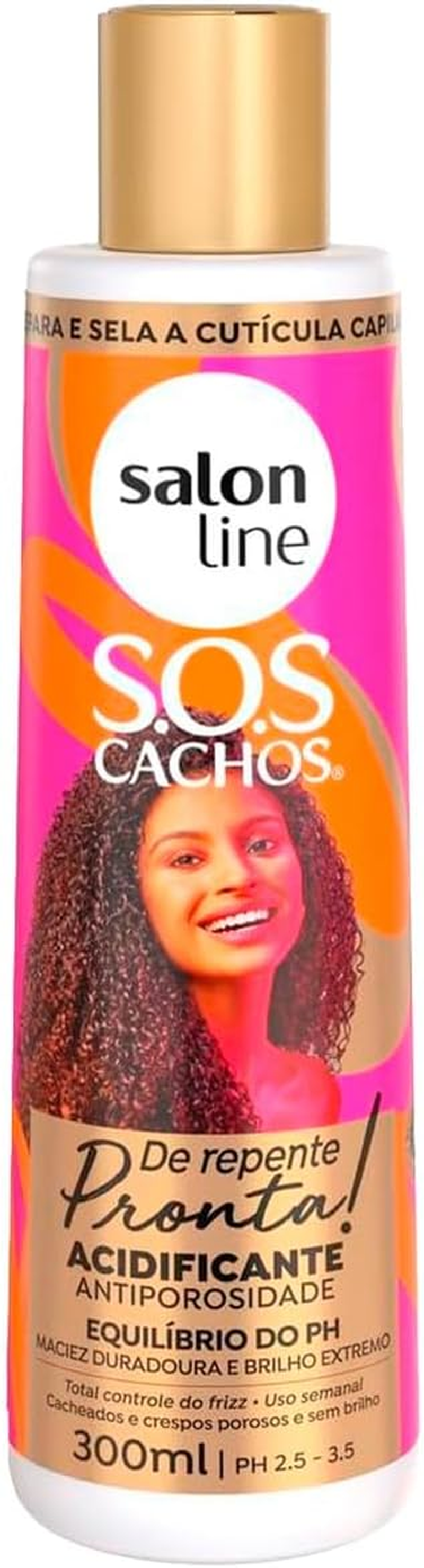 Salon Line - Linha SOS Cachos (De Repente Pronta) - Acidificante Antiporosidade 300 Ml - (SOS Curls (Suddenly Ready) - Antiporosity Acidifier 10.14 Fl Oz) image number 5