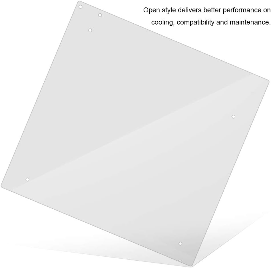 PC Open Frame Test Bench, Transparent ITX Motherboard Overlock DIY Open Air Frame Chassis PC Case, 198 X 194 Mm Acrylic, Easy to Assemble Kit