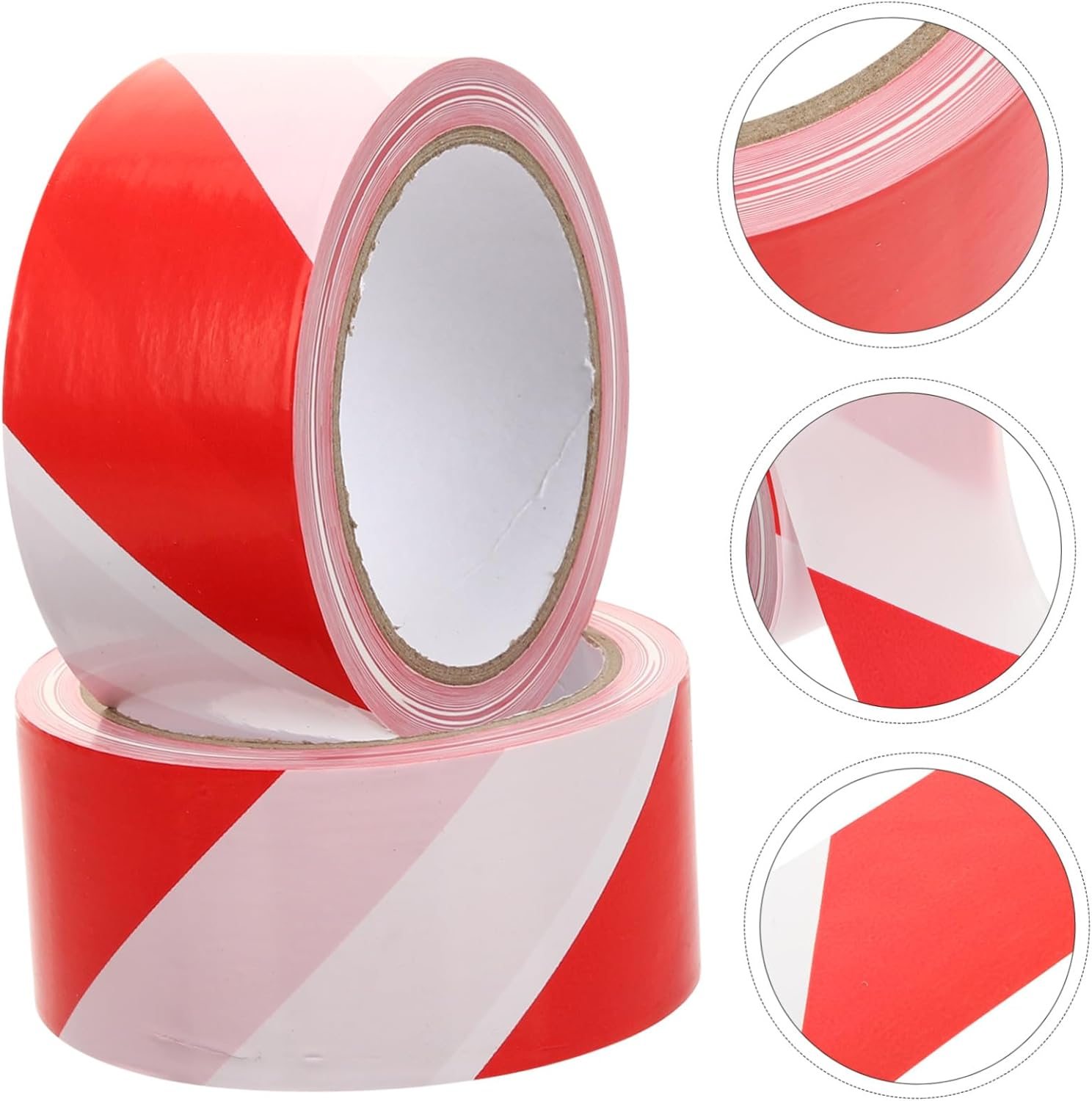 Alipis 2 Rolls Red White Non Adhesive Caution Tape Weather Resistant Safety Warning Barrier Tape for Marking Hazardous Areas and Construction Zones image number 6