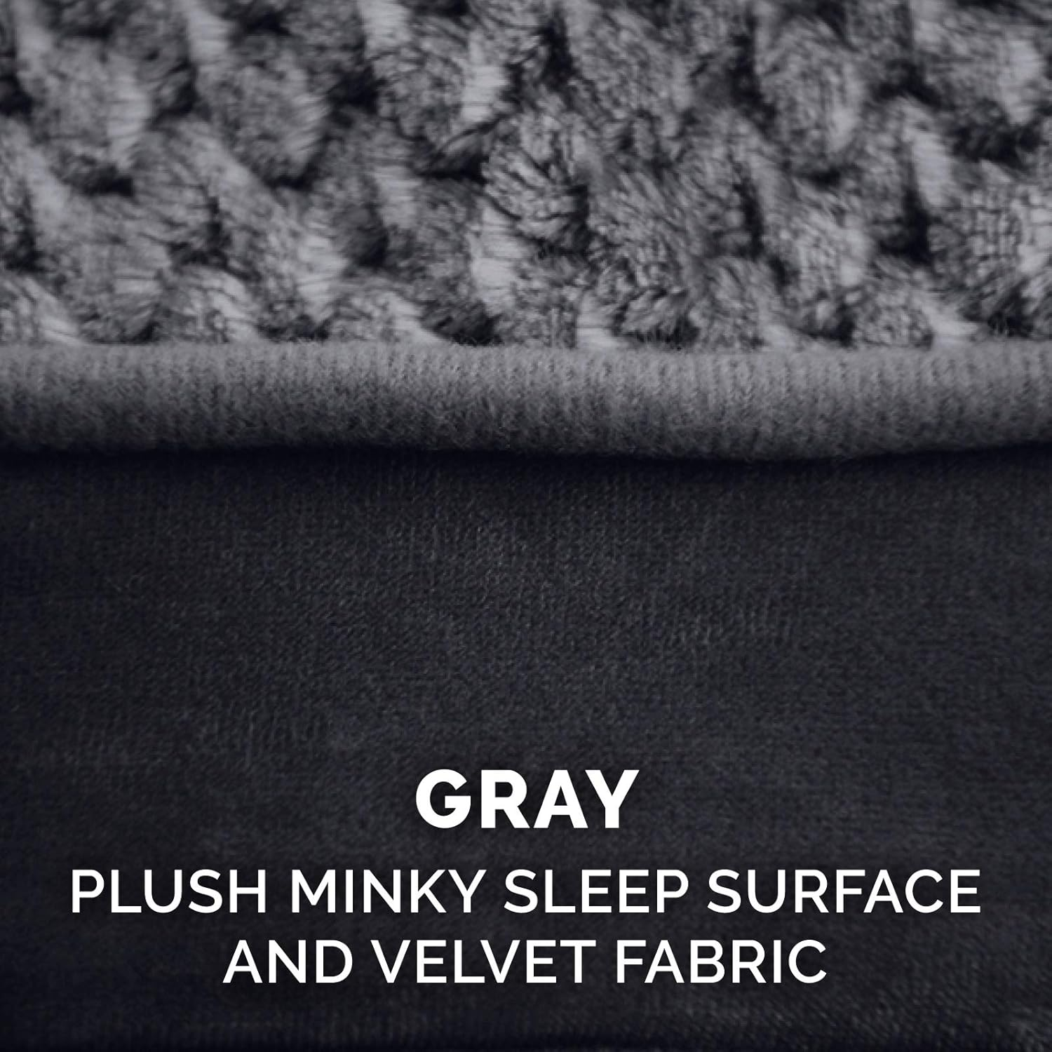 Furhaven Pet Dog Bed - Memory Foam Minky Plush and Velvet Ergonomic Luxe Lounger Cradle Mattress Contour Pet Bed with Removable Cover for Dogs and Cats, Gray, Large image number 6