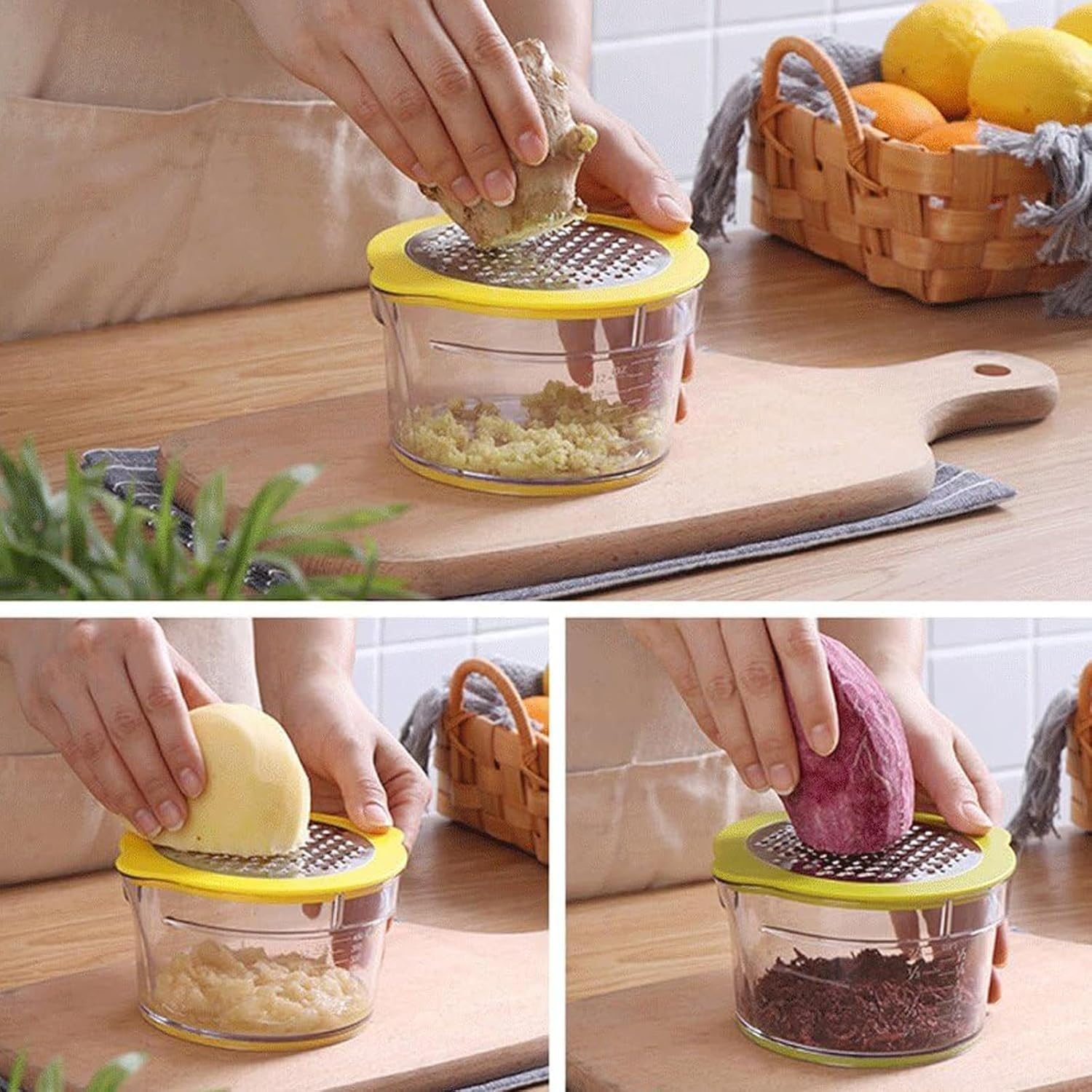 4 in 1 Manual Manual Juicer,1Pc Citrus Lemon Orange Juicer Manual Hand Squeezer with Measuring Cup and Grater,Lemon Orange Hand Juicer Manual Fruit Squeezer,Manual Hand Citrus Lemon Orange Squeezer image number 6