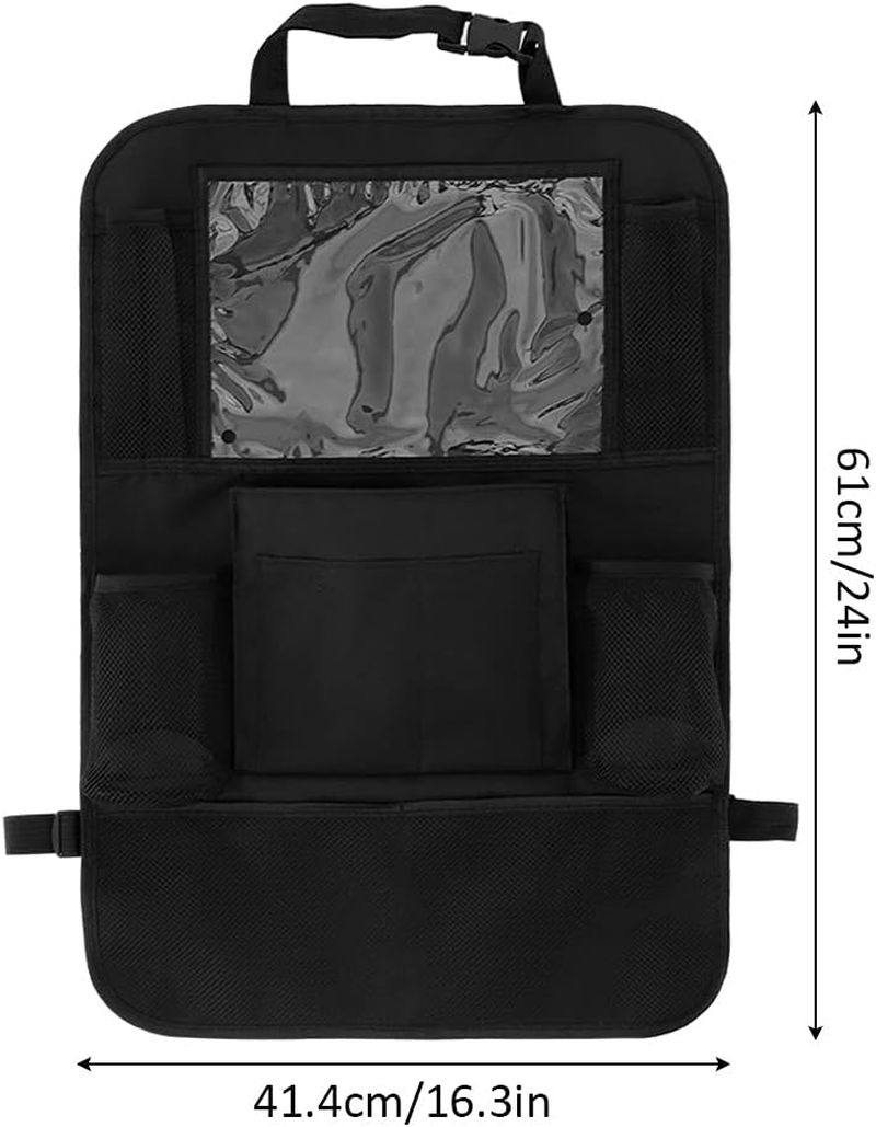 Car Organiser,Car Backseat Organiser,Car Seat Back Storage Organizer with 6 Pockets,600D Oxford Cloth Car Storage Organiser for Toy Bottle Book Drink Kids Toddler Travel Accessories (1PCS) image number 6